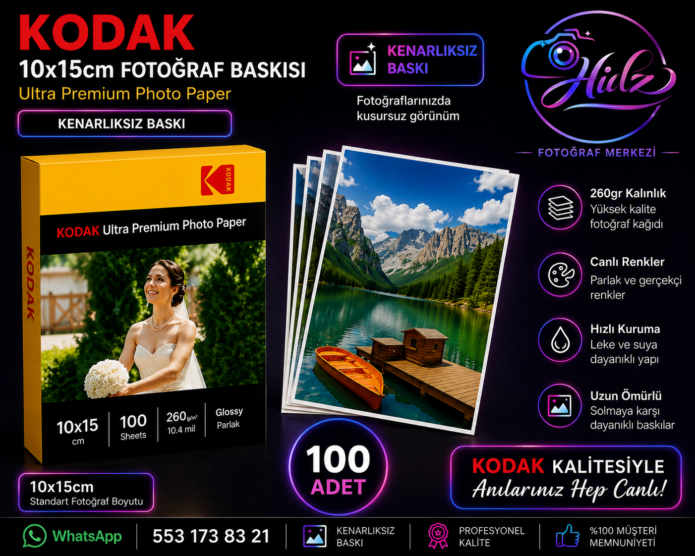 Kodak 10x15 Ebat Fotoğraf Baskı Kampanyası
